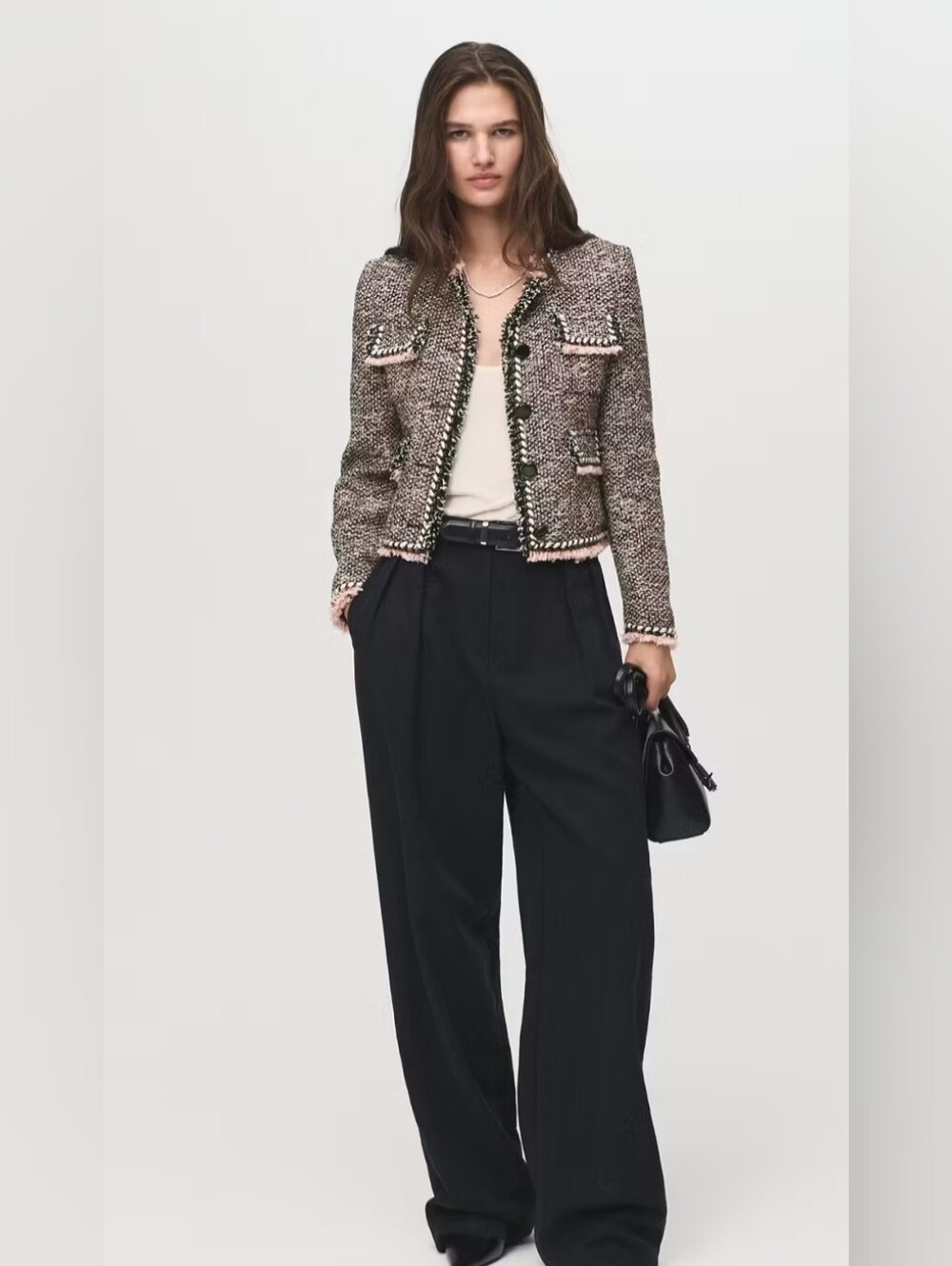 *NWT MANGO (MNG) Pocket Tweed Blazer/Jacket